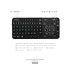 Wireless Bt Mini Keyboard with Built-in Touchpad air mouse remote control for Android tv box mini pc tablet