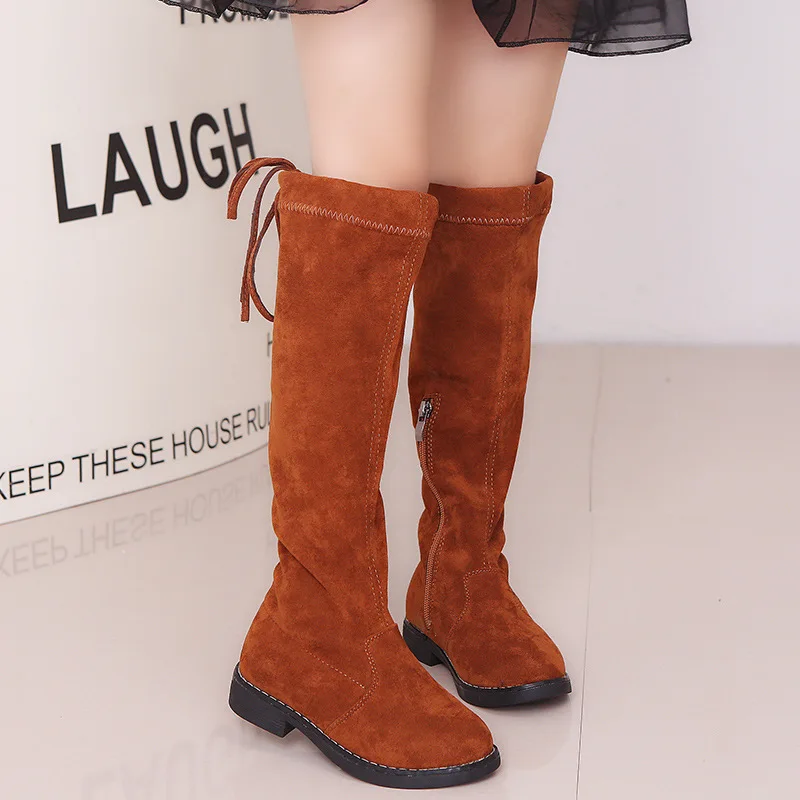 
Girls Knee Boots Shoes Princess Children High Boots New Winter Rubber Boots 