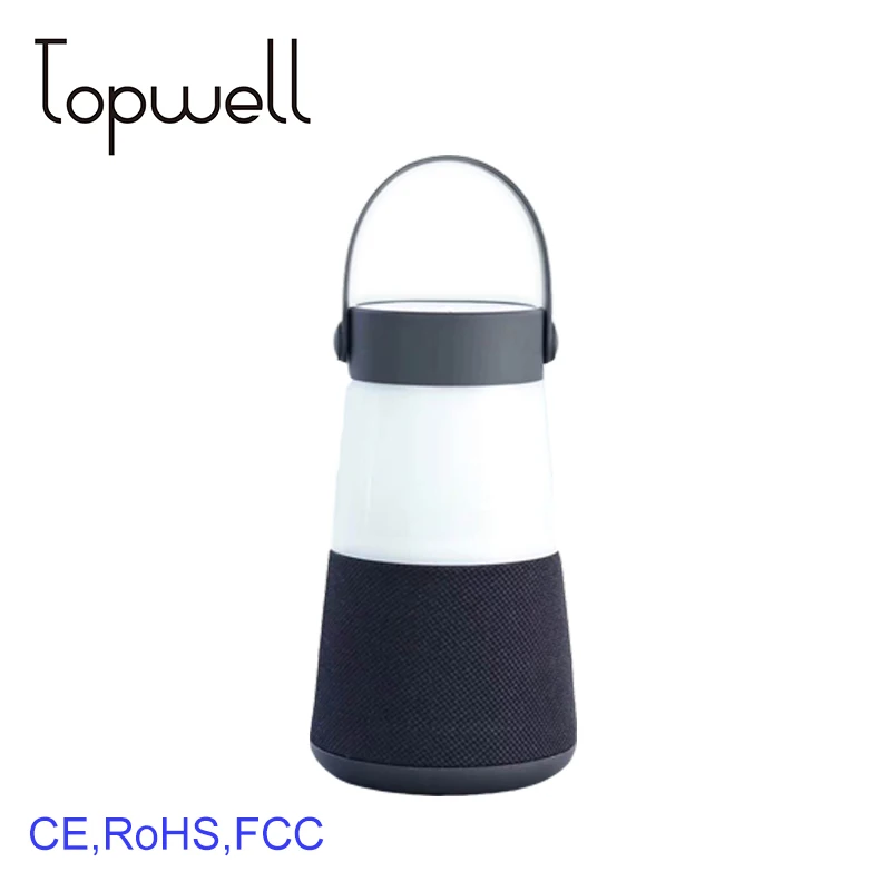 Waterproof Portable Speaker Fabric Wireless Speaker With LED lamp for camping - ANKUX.COM