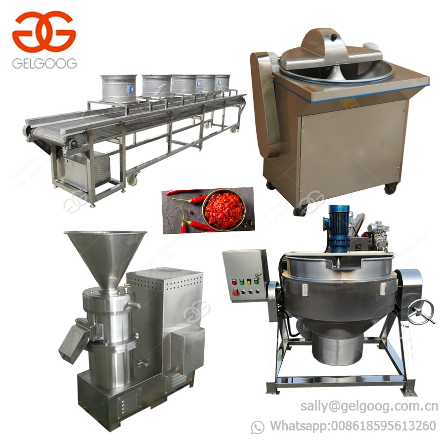 Gelgoog Equipment Chili Sauce Production Line Hot Sauce Making Machine