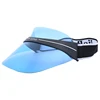 2019 New product plastic blue sun visor multicolor pvc sun visor for hats