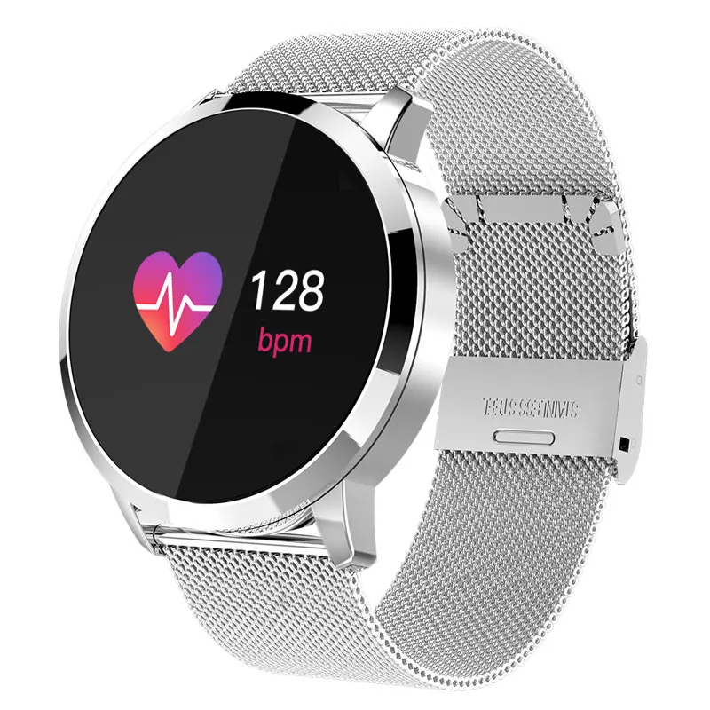 

Round module touch screen smart watch bracelet Q8 android manufacturer