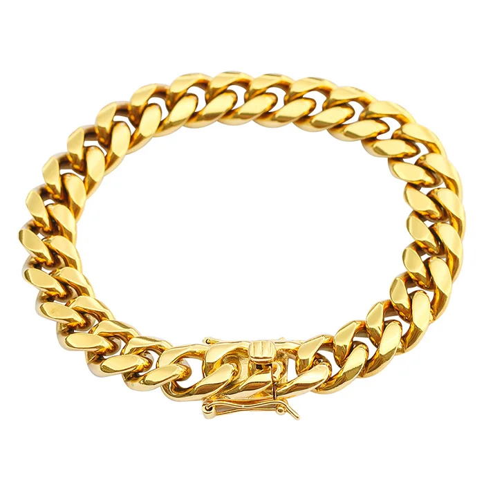 

Hip Hop 14k 18k Gold Plated Dubai Bracelet Chain