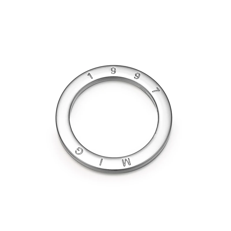 Custom Logo Handbag Hardware Zinc Alloy Flat Metal O Ring Buckle Metal Ring