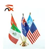 NUOXIN Customized Logo Printed Table Flag With Table Top Flag Stand
