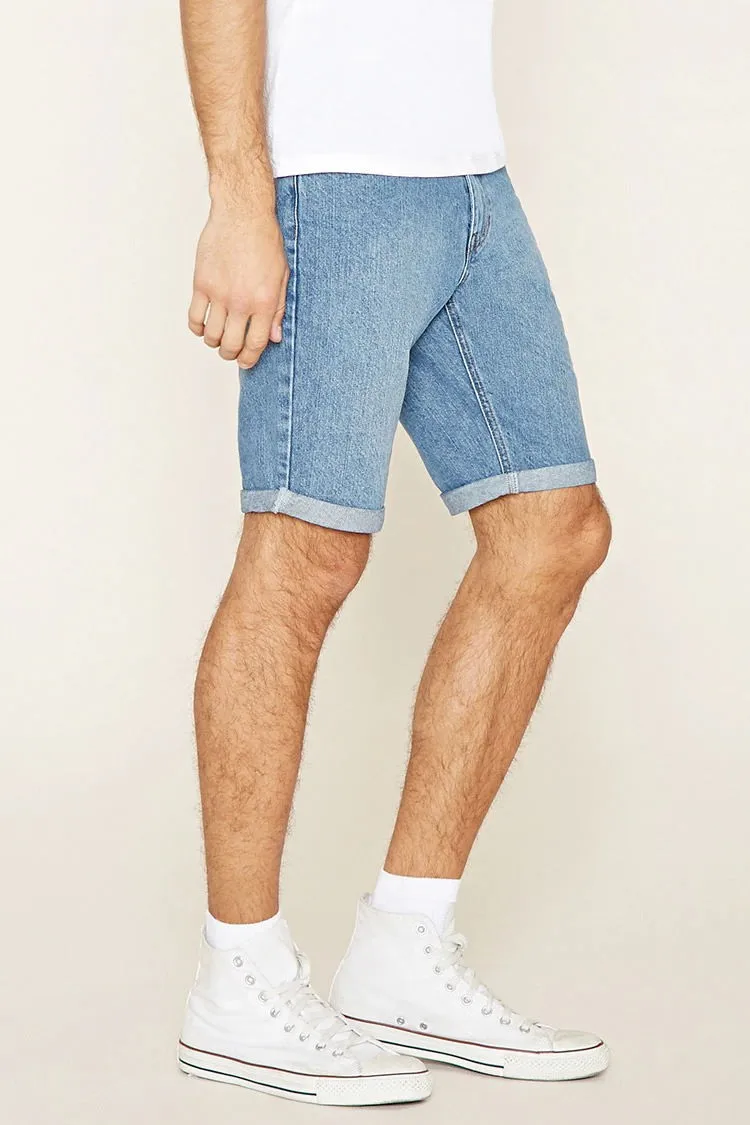 Jeans Manufacturing Mens Denim Shorts Wholesale Man Classic Plain Short