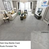 modern house decorative gray random pattern floor tiles anti slip rectified rustic porcelain tile