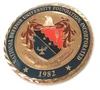 challenge coin for national defense university foundation incorporated with diamond cutting