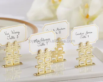 gold name card holders