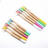 

New CE FDA Certificate 2 Pack Toothbrushes Mother Kids Parental Home Use Bamboo Toothbrush