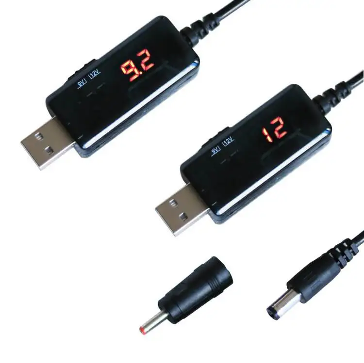 Power Supply Connector USB Booster Cable  Step-up Display Voltage Converter