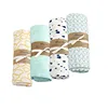 Baby Swaddle Sample 4 Pack Newborn 100% Organic Cotton Muslin Swaddle Blankets