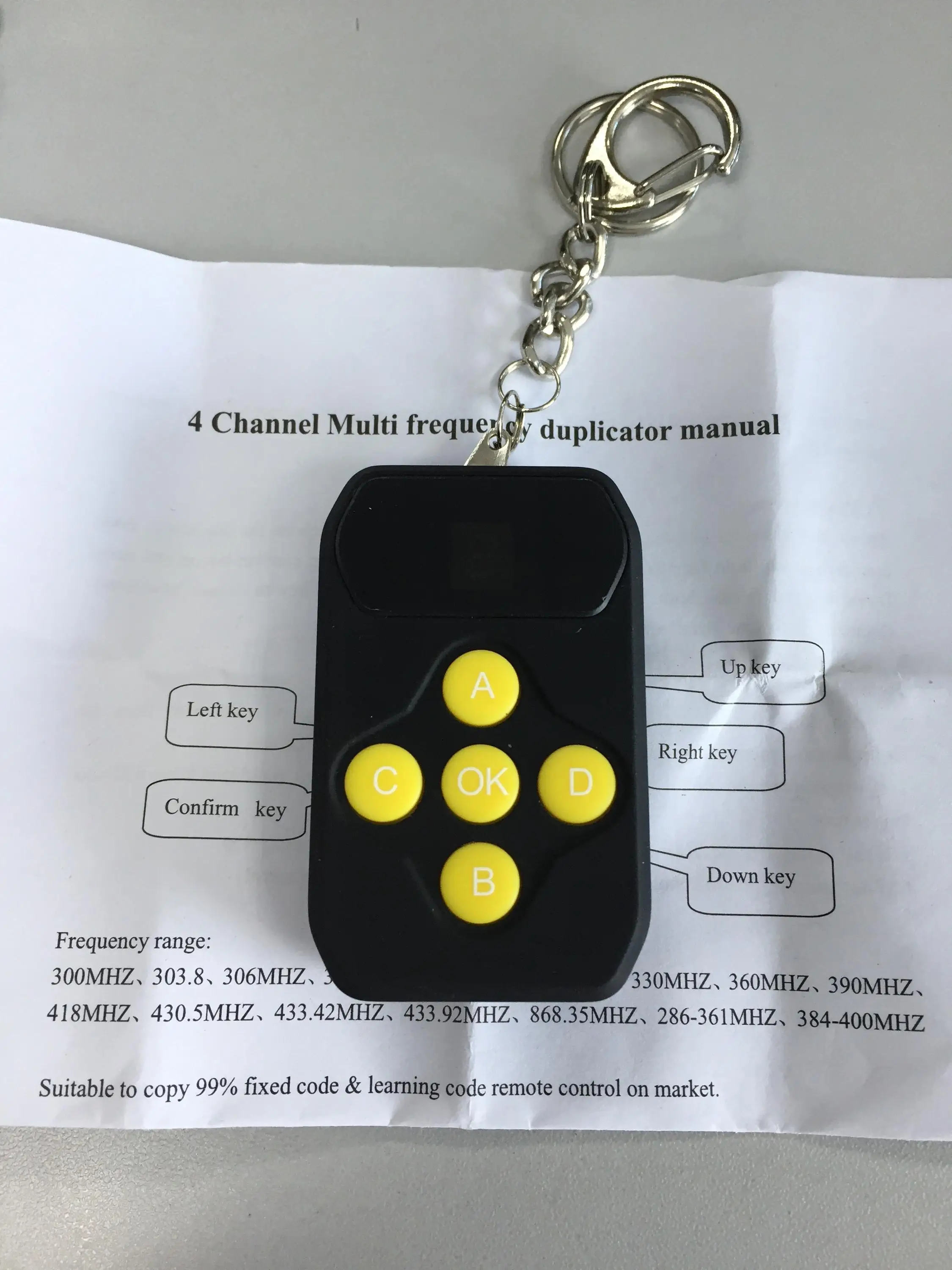 Rf Remote Key Multi Frequency RF Remote Key with USB YET2127