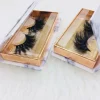 Best vendor long lashes 3d mink eyelashes rose gold lash 25mm box custom private lash label