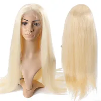 

Best quality 613 virgin human HD film lace swiss lace frontal blonde wig 120% 130% 150% 180% cuticle aligned hair,blonde pelucas