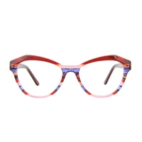 

DSF1944 Fashionable eyeglasses Italy designer acetate cat eye optical frames in stock Wenzhou factory