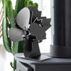 2018 Newest Wood Stove Fan Silent Operation 4 Blades for Wood/Log Burner/Fireplace Eco Friendly Efficient Heat Distribution
