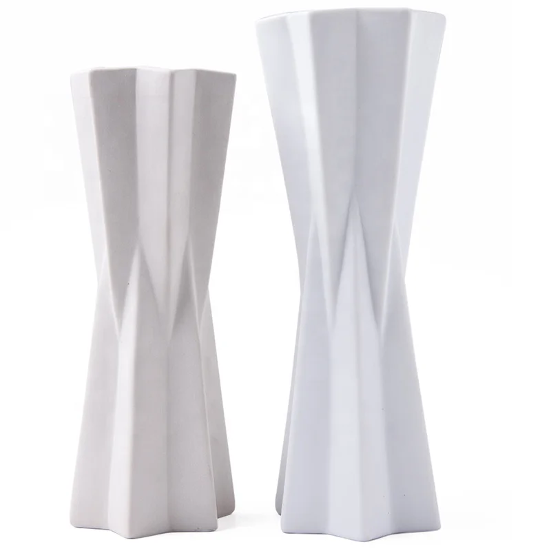 

2019 new arrival high quality cream white china ceramic porcelain flower vase for home decor