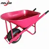 Builder construction use high volume wheel barrow/ heavy load steel tray wheelbarrow