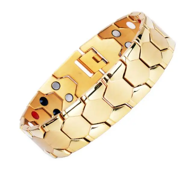 SGS Certification 99.99% Germanium Pure Titanium Sports Health Energy Wristbands Women Men Bio Magnetic Bracelet