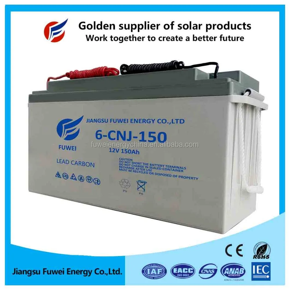
12V 50ah Solar Deep Cycle AGM Gel Lead Acid UPS Battery 