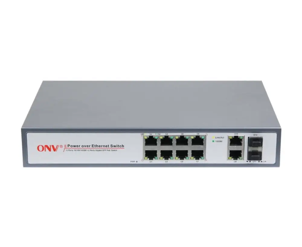 

ONV brand non managed poe switch 12 port full gigabit poe network switches for PoE camera