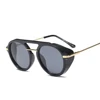 Shield Wrap Sunglasses General For Women Black Brown Green Half Metal Frame Round Sun Glasses 2019 Men Fashion Gift Items