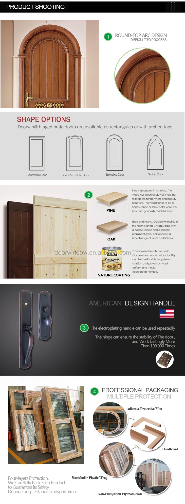 Install easily modern wood door design main room single door to sell