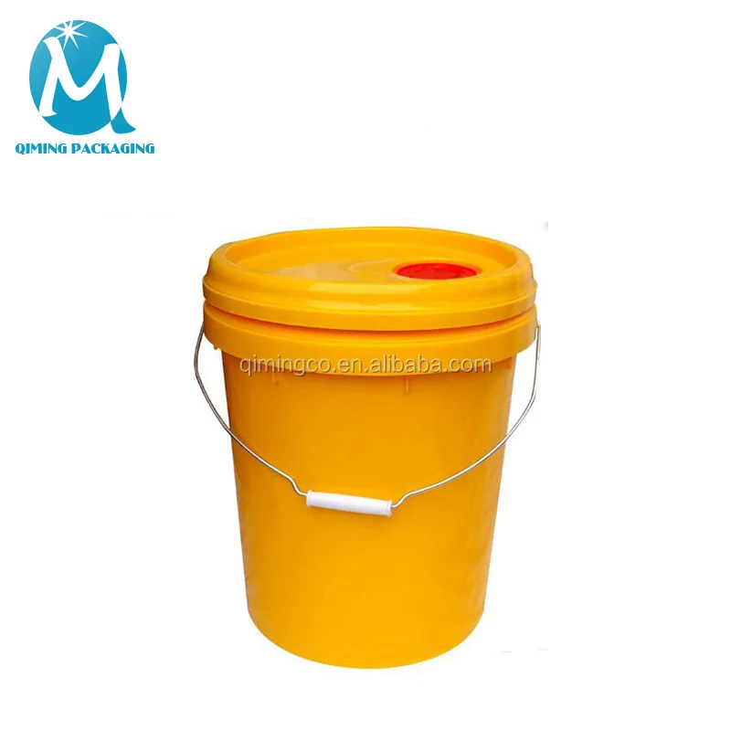 Customized 5 Gallon Plastic Buckets Pail Logo Paint Pail Round Plastic ...