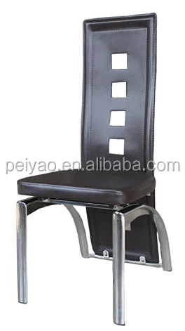 
Modern Kitchen Restaurant Glass Table PVC Chair 