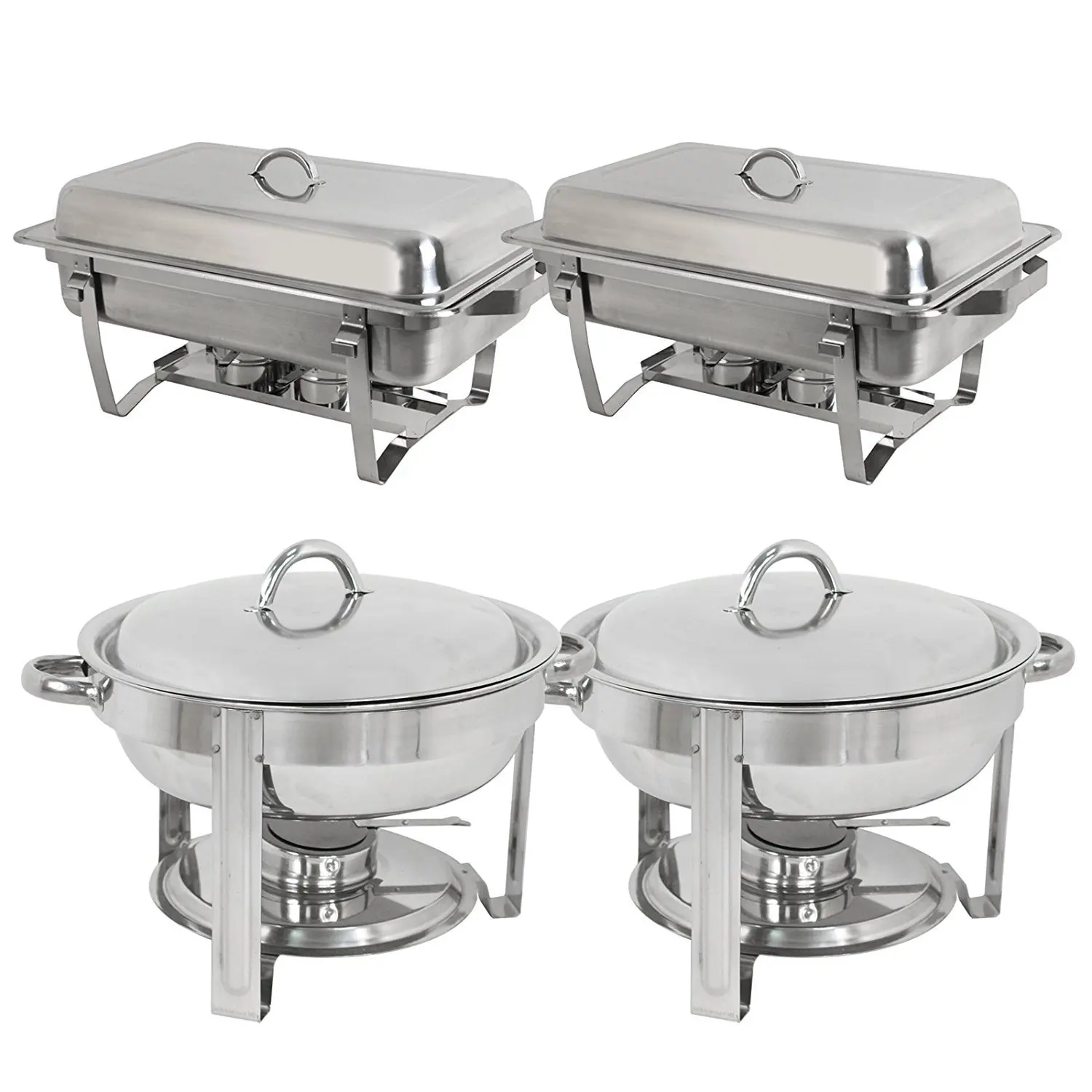 Mini Stainless Steel Party Round Chafing Dish For Amazon Buy Round