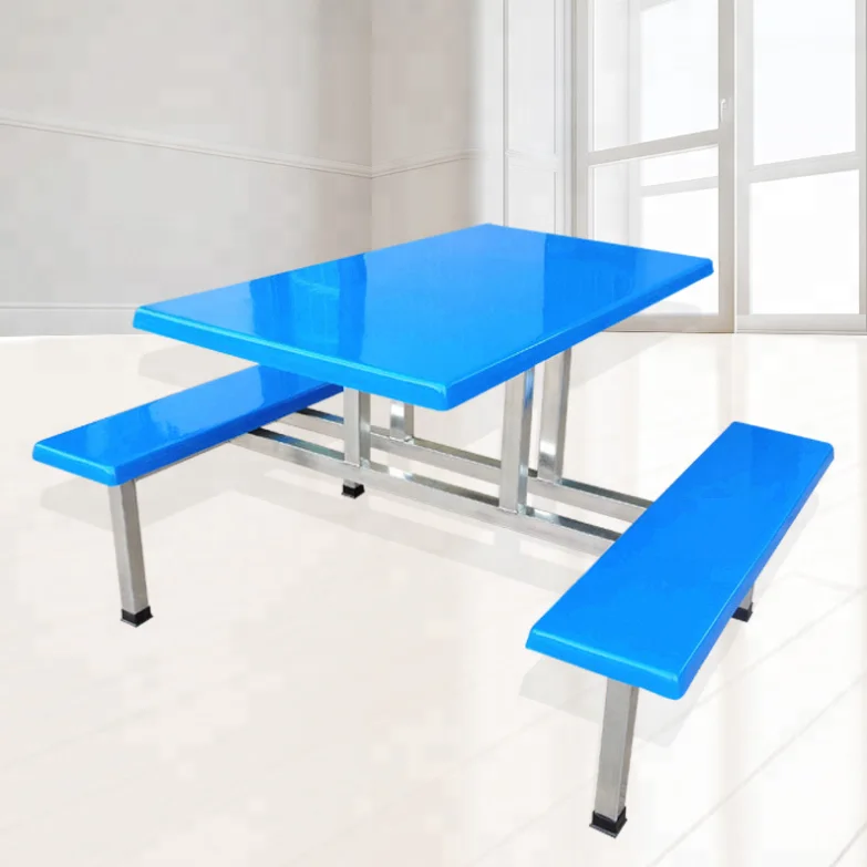 Fiber Glasstop Dinning Table Set Canteen Outdoor Garden Furniture