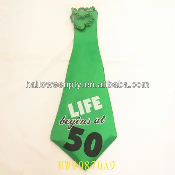 緑50歳の誕生日のネクタイで生活が始まる50でレタリング buy product