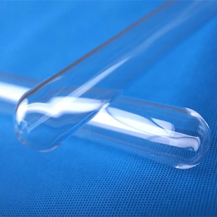 Heat Resistant Glass Tube Large Diameter 2mm Thickness Quartz Clear