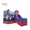 inflatable Spider-man bounce castle with single slide and mini obstalce combo for sale