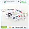 Promotional plastic keychain blank transparent acrylic keyring