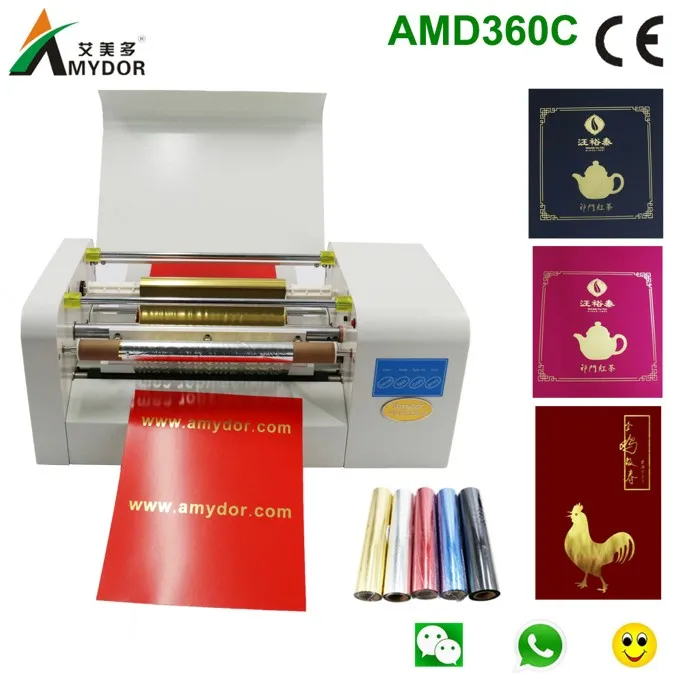 Wedding Card Printing Automatic Hot Foil Stamping Machine Amd360c