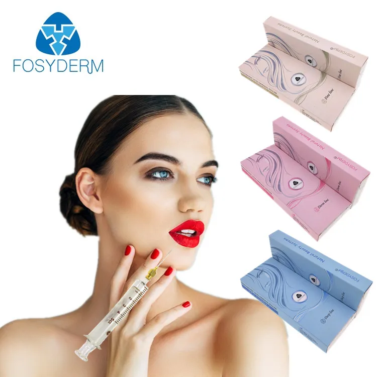 

2018 Fosyderm Hyaluronic Acid Dermal Filler Injectable High Quality Dermal Filler 2ml, Transparent