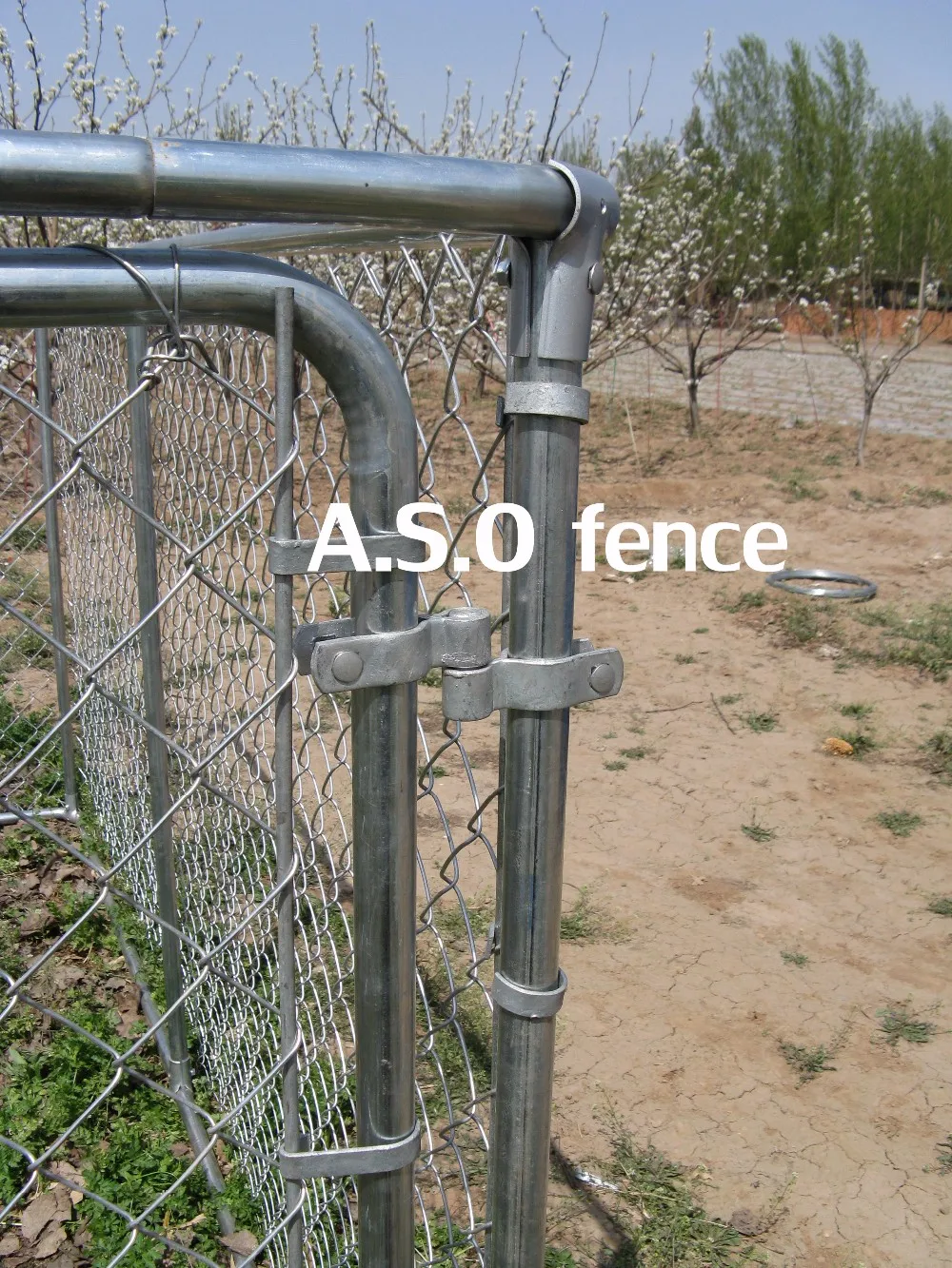 Anping Modular Chain Link Dog Kennel Kit,6 Ft. H X 5 Ft. W X 10 Ft. L Cages Welded Wire Panels