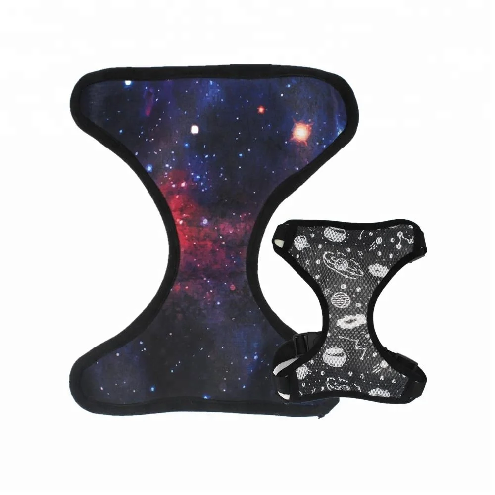 

Soft Neoprene Dog Harness with Star Space Pattern, Personalized pattern