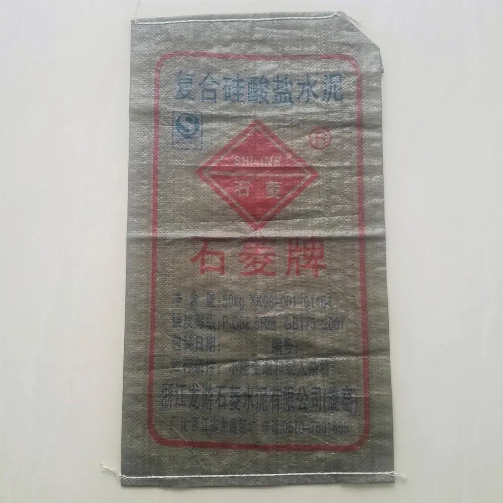 
Factory price pp woven bag 50kg cement industry plastic bag 