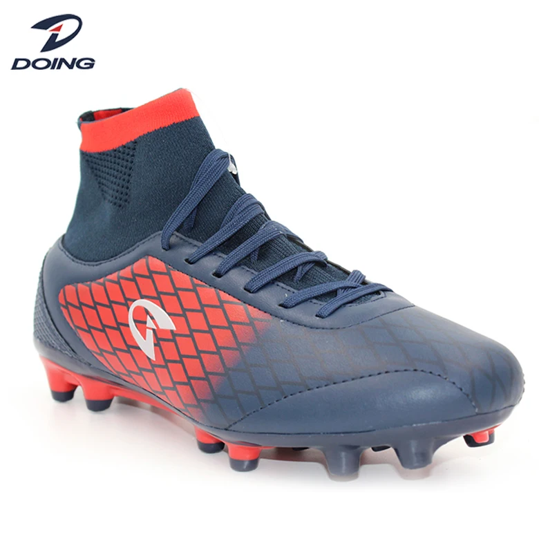 

bright color men high ankle outdoor soccer shoes, Pantone color is available
