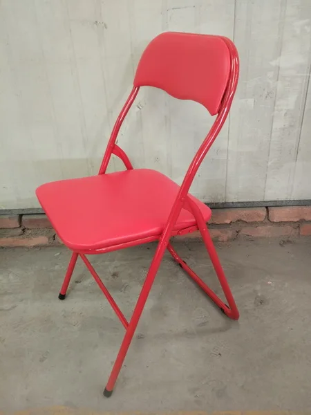 
Zhangzhou Folding Chair With PVC and Foam Cushioned Seat 