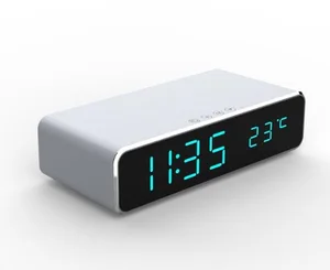 Digital LED Alarm Clock Fast Qi Wireless Charger