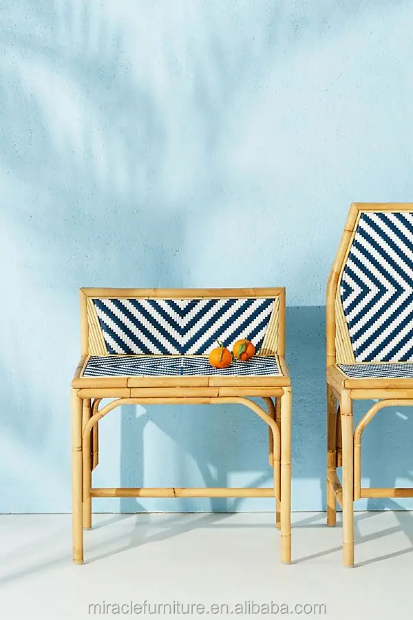 Natural Navy Woven Rattan Braid Bristro Accent Table Set Buy Vogue Dining Table Sets French Bistro Table Sets Blue Table Setting Product On Alibaba Com