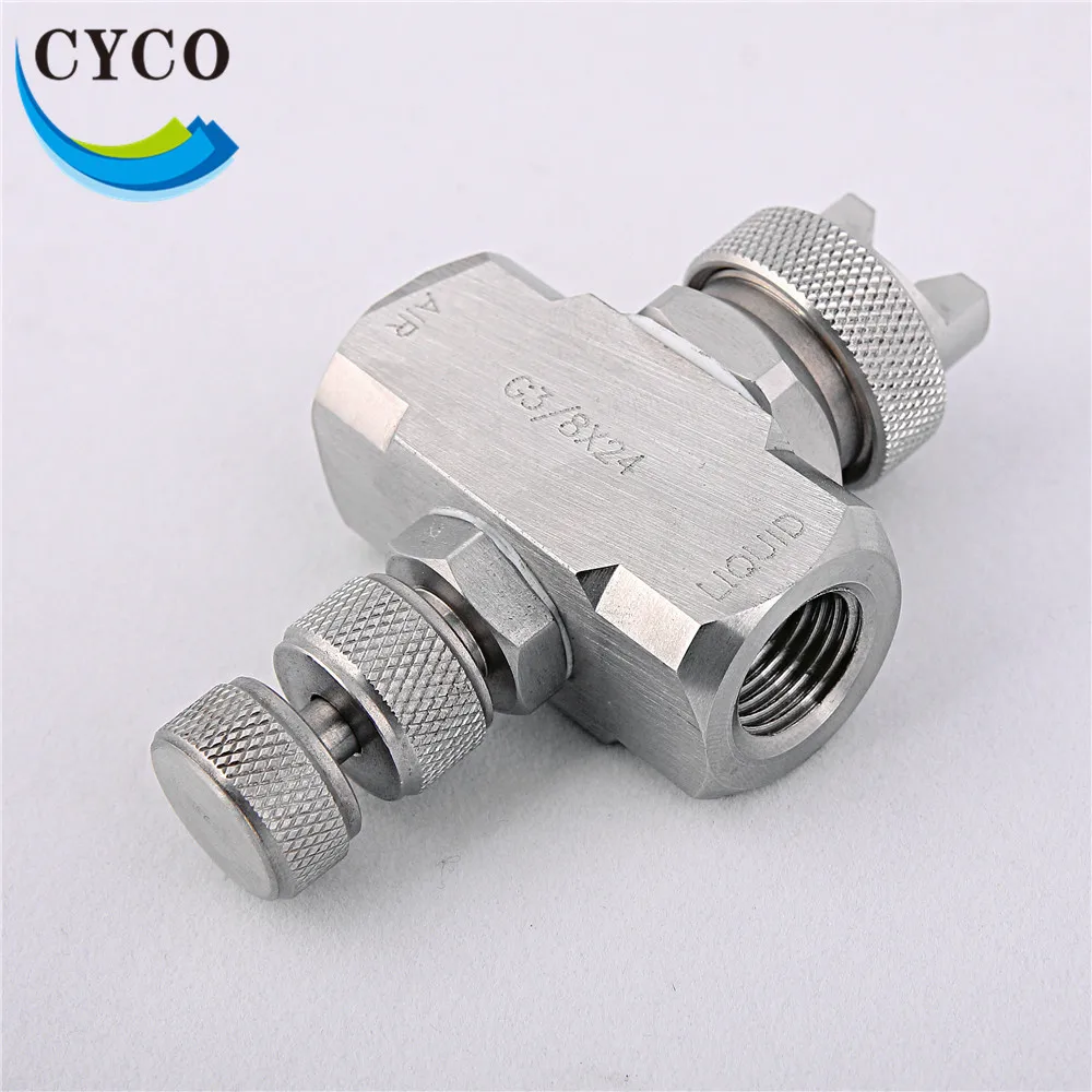 High Quality Double Fluid Air Water Mixing Spray Nozzles For