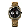 2019 bobo bird wristwatch custom logo wood watch with handcrafted wood bezel square dial