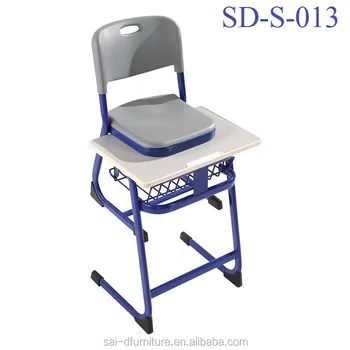 Plastic Middle School Hot Sale Model Student Desk Chair Set