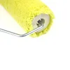 patterned paint roller brush 9" green polyacrilic long pile18mm roller green plastic handle zinc-plating 8088 thicker roller