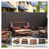 210*21mm board European style outdoor plastic garden wpc fencing bill fence made in china